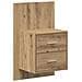 Testata con Comodino 3 pcs Rovere artigianale Legno multistrato - Foto miniatura 6