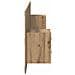 Testata con Comodino 3 pcs Rovere artigianale Legno multistrato - Foto miniatura 8