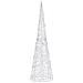 Lusso Casadino -  Piramide Decorativa Cono Luce Led Acrilico Bianco Freddo 90 Cm - Foto miniatura 3