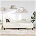 Struttura Letto Angolare con Materasso 2 pcs Crema Velluto - Foto miniatura 3