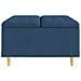 Pouf contenitore con cuscino Blu 80 x 80 x 45 cm Tessuto - Foto miniatura 5