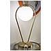 Lampada Da Tavolo Glamy Drop In Ferro Dorato Con Sfera In Vetro Bianco - Foto miniatura 6
