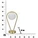 Lampada Da Tavolo Glamy Drop In Ferro Dorato Con Sfera In Vetro Bianco - Foto miniatura 7