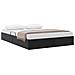 Letto con Contenitore Nero 153 x 203 cm Similpelle - Foto miniatura 3