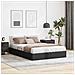 Letto con Contenitore Nero 153 x 203 cm Similpelle - Foto miniatura 8