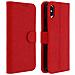Custodia Iphone Xs Max Sportellino Portacarte Funzione Supporto Video - Rosso - Foto miniatura 1