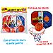 Gioco Basket Piccolo Con Palla Gonfia Diametro 20 Cm - Foto miniatura 1