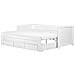 Letto Regolabile Moderno In Color Bianco 90/180x200cm Cahors - Foto miniatura 6