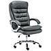 Sedia Ufficio Vancouver XXL in Similpelle I Poltrona Elegante Direttore Carico Max 235 kg I Poltrona Ergonomica Imbottita e Rinforzata Grigio - Foto miniatura 1