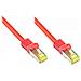 Patchkabel Mit Cat. 7 Rohkabel S / ftp Rot 7,5m - Foto miniatura 1