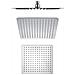 Soffione Doccia Quadrato Acciaio Inox 2 Mm Spessore Effetto Pioggia Varie Misure Bagno *** Misure : 300x300x2 Mm 169 Ugelli - Foto miniatura 1