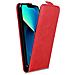Custodia Compatibile Con Apple Iphone 13 Pro Max In Rosso Chili - Coperchio Protettivo In Design Flip Realizzato In Finta Pelle Liscia - Foto miniatura 1