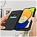 Custodia Samsung Galaxy A03 Portafoglio Funzione Supporto Video Nera - Foto miniatura 4
