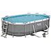 Piscina Power Steel Frame Ovale Cm. 488x305x107 Con Pompa - Foto miniatura 1