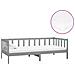 Divano Letto Con Materasso 90x200 Cm Grigio In Massello Di Pino - Foto miniatura 2