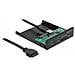 Pannello frontale da 3.5? USB 5 Gbps 1 x USB Type-C + 2 x USB di Tipo-A + SD e slot Micro SD - Foto miniatura 1