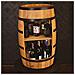 Portabottiglie In Legno, Barile In Legno, Da 80 Cm Di Altezza, Armadietto Per Vino In Stile R? tro, Scaffale Per Bottiglie Di Alcol, Cantinetta In Legno (rovere)  - Foto miniatura 1