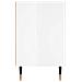Comodini 2 Pz Bianco Lucido 40x30x50 Cm In Legno Multistrato - Foto miniatura 5