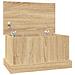 Contenitore Rovere Sonoma 50x30x28 cm Legno Multistrato - Foto miniatura 2