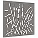 Decorazione Muro Da Giardino 55x55 Cm Erba In Acciaio Corten - Foto miniatura 3