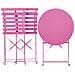 Set Bistrot Pieghevole Fiori Metallo Rosa - Foto miniatura 4