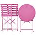 Set Bistrot Pieghevole Fiori Metallo Rosa - Foto miniatura 15