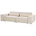 Divano Modulare Hellnar Velluto Beige Chiaro Con Ottomana 2 Posti - Foto miniatura 7