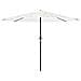 Ombrellone Giardino Con Palo In Acciaio Bianco 324x324x247 Cm - Foto miniatura 3