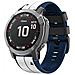 Cinturini Per Orologi In Silicone Morbido Da 26 Mm Per Garmin Fenix 6x /fenix7x / 7x Pro, Coros White - Foto miniatura 2