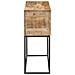 Tavolo Consolle 110x30x75cm Legno Massello Mango Grezzo E Ferro - Foto miniatura 3