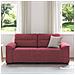 Divano a 2 Posti Rosso Vino 140 cm in Tessuto - Foto miniatura 3