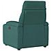 Poltrona Massaggiante Reclinabile Verde Scuro in Tessuto - Foto miniatura 5