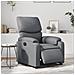 Poltrona Reclinabile Elettrica Grigia in Similpelle - Foto miniatura 2