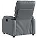 Poltrona Reclinabile Elettrica Grigia in Similpelle - Foto miniatura 5