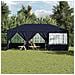 Tenda da festa con 10 pannelli laterali blu 6x4 m in PE - Foto miniatura 3