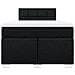 Giroletto a Molle con Materasso Nero 120x190 cm in Tessuto - Foto miniatura 6