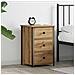 Comodino Rovere Artigianale Legno ingegnerizzato Compatto - Foto miniatura 2