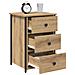 Comodino Rovere Artigianale Legno ingegnerizzato Compatto - Foto miniatura 3