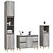 Set Mobili da Bagno 3 pz Grigio Sonoma in Legno Multistrato - Foto miniatura 3