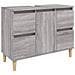 Set Mobili da Bagno 3 pz Grigio Sonoma in Legno Multistrato - Foto miniatura 5