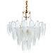 Lampadario Yauca Vetro Ottone - Foto miniatura 3