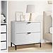 Comodino Bianco 63.5 x 36 x 61 cm Legno multistrato - Foto miniatura 2