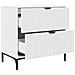 Comodino Bianco 63.5 x 36 x 61 cm Legno multistrato - Foto miniatura 5