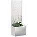 Vaso da Giardino con Pannello Decorativo Argento 50 x 140 cm - Foto miniatura 3