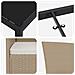 Set da Pranzo per Giardino con cuscino 5 pcs Beige polyrattan - Foto miniatura 9