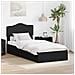 Letto con Contenitore Nero 100 x 200 cm Legno multistrato - Foto miniatura 2