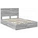 Letto con Contenitore con testiera Grigio Sonoma 140 x 200 cm - Foto miniatura 4