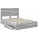 Letto con Contenitore con testiera Grigio Sonoma 140 x 200 cm - Foto miniatura 5