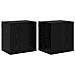 Mobiletti TV da Parete 2 pcs Rovere Nero 40,5x30x40cm - Foto miniatura 1