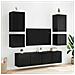 Mobiletti TV da Parete 2 pcs Rovere Nero 40,5x30x40cm - Foto miniatura 5